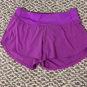 Vivid Plum 4” Speed Up Shorts Lululemon